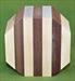 Bowl #421 - Striped Segmented Bowl Blank - Maple & Peruvian Walnut ~ 6 x 3 Tall ~ $39.99